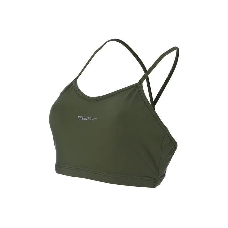 Top Fitness Ecológico de alça fina - VERDE OLIVA P