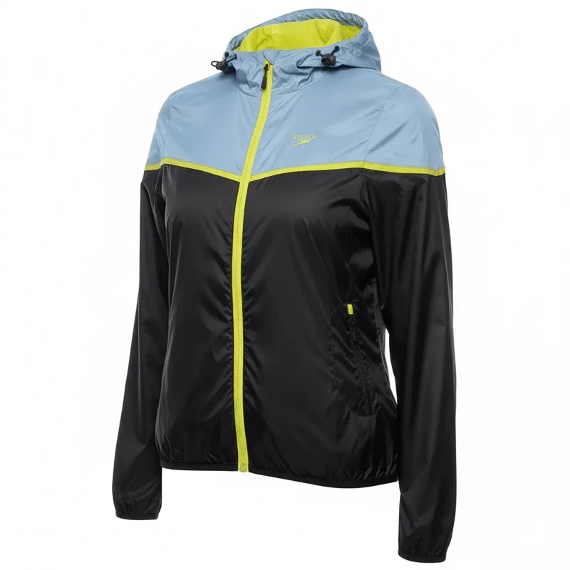 Jaqueta Corta Vento Fluity Feminina - PRETO AZUL CÉU P
