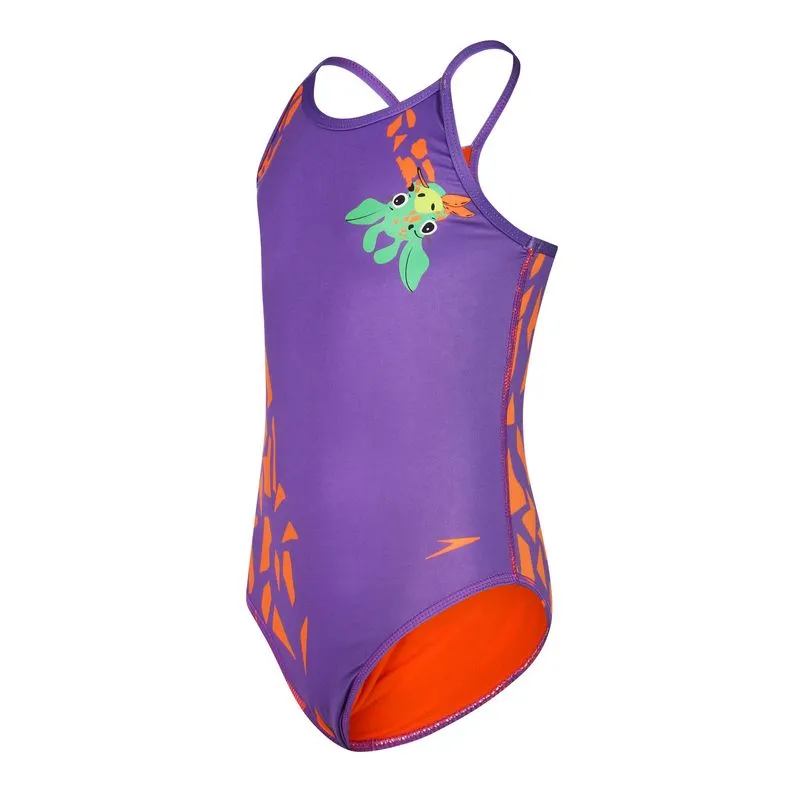 Maiô Infantil Alça fina Giraffe - ROXO 6