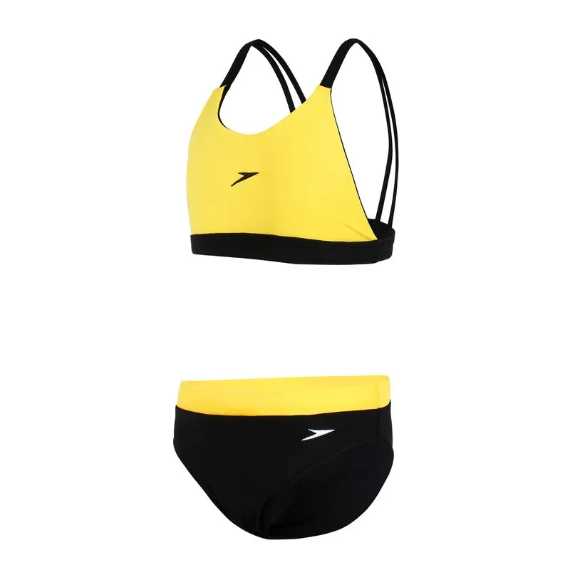 Biquíni Juvenil Bicolor Assimétrico - AMARELO PRETO 16