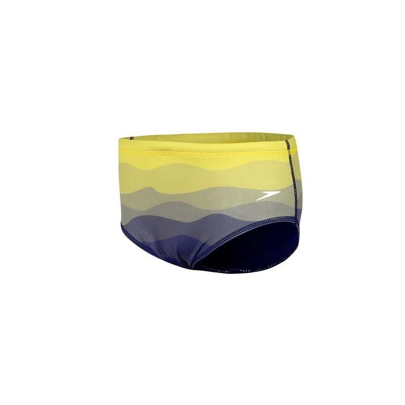 Sunga Tradicional Juvenil Waves - AMARELO 16