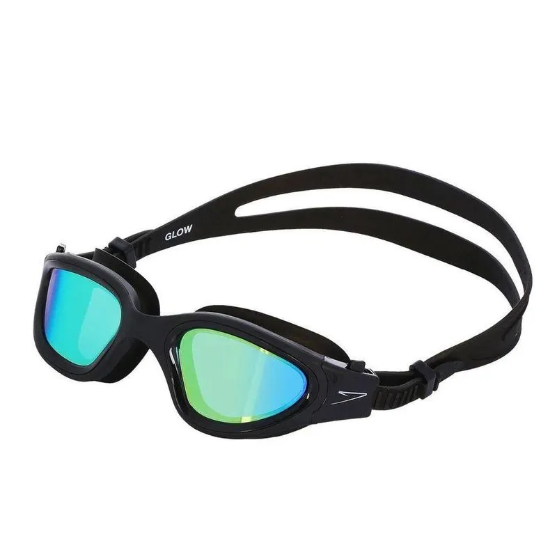 Óculos De Natação Lente Espelhada águas Abertas Glow Speedo Cor Amarelo/preto