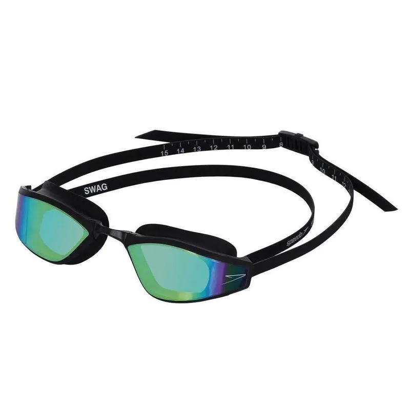 Óculos De Natação Lente Espelhada Swag Speedo Cor Amarelo-preto