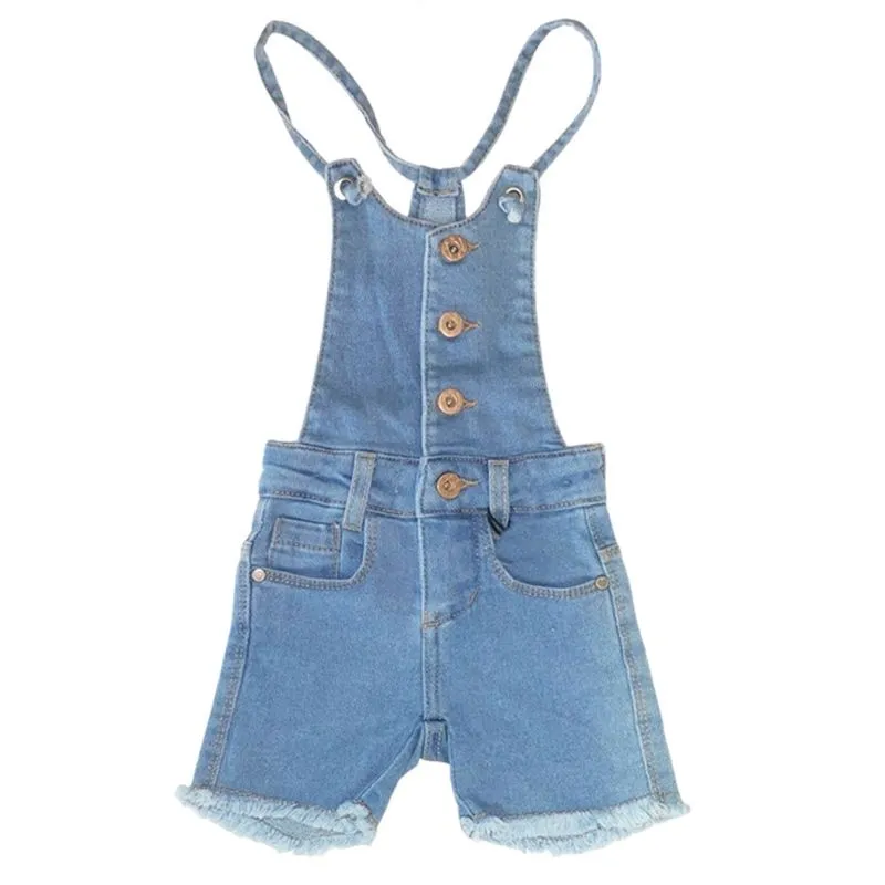 Jardineira Jeans Feminina Crawling
