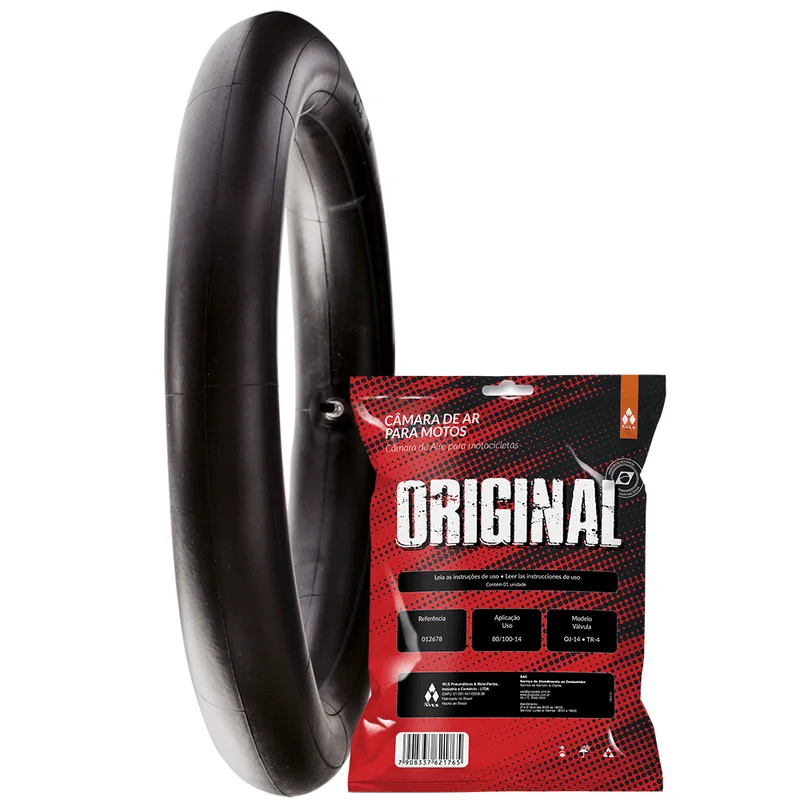 Câmara Ar Pneu Aro 14 Biz 100 Biz 125 Pop 100 Shineray 50