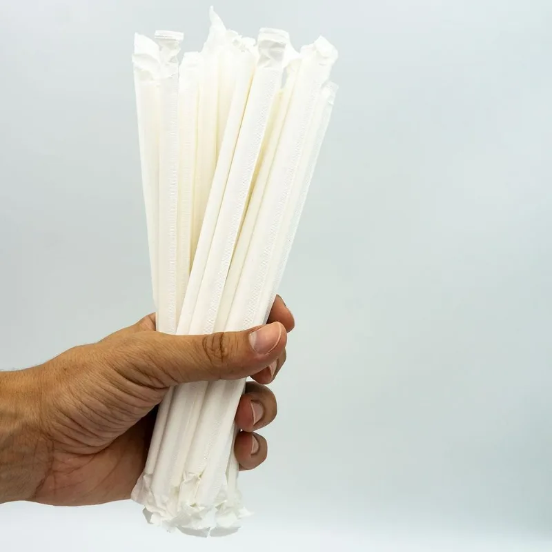 Canudos De Papel Biodegradáveis 197x7mm - 1000 Unidades