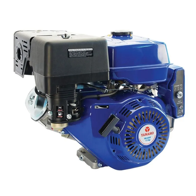Motor Estacionário Gasolina Yamaho YH188FE(PE) Partida Elétrica 13HP 4T Azul