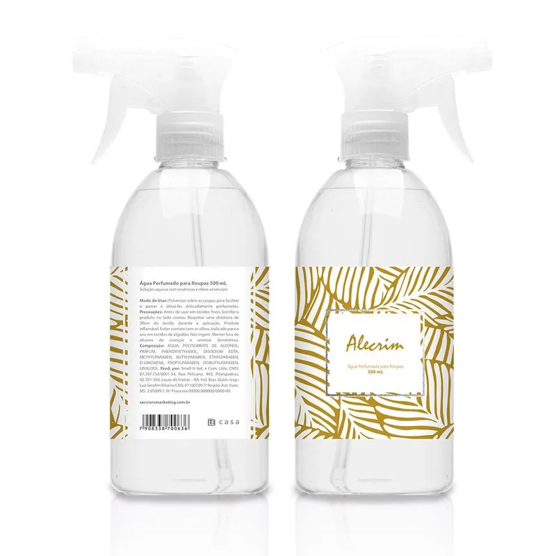 Água Perfumada Le Bazaar Alecrim 500ml