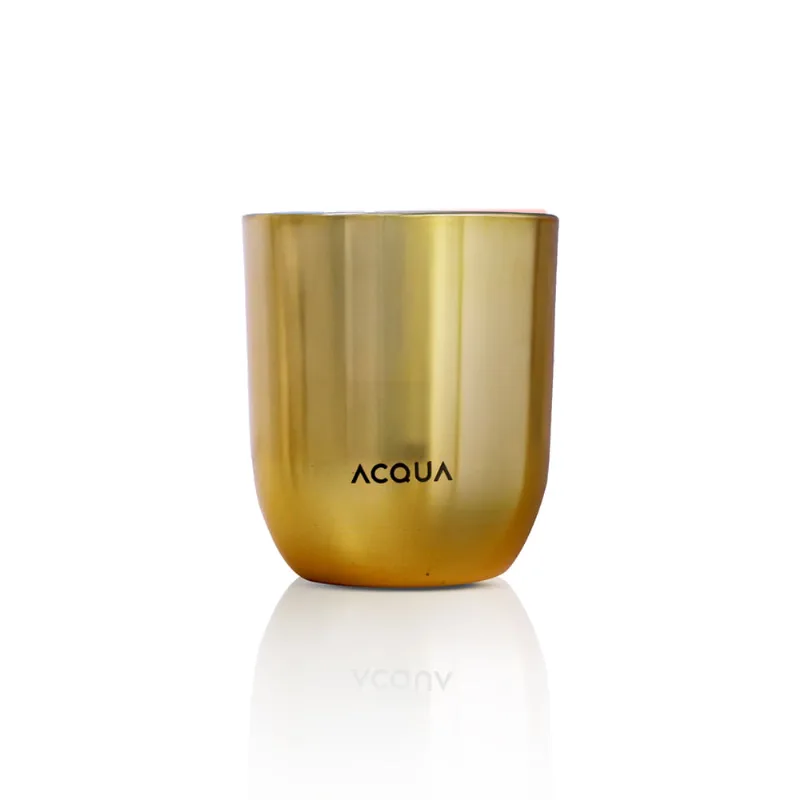 Vela Perfumada Edição Limitada 140g Maçã e Canela Dourado