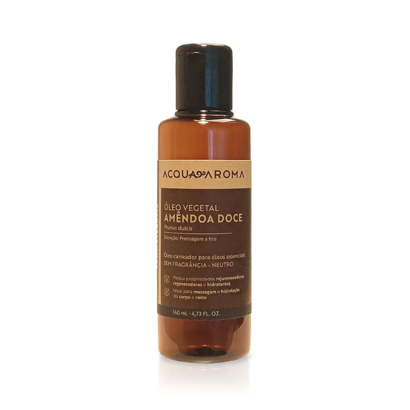 Óleo Vegetal Aromaterapia 140mL Amêndoa Doce Amêndoa Doce