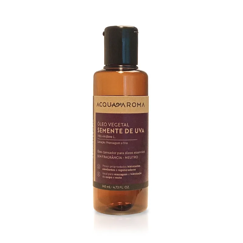 Óleo Vegetal Aromaterapia 140mL Semente de Uva Semente de Uva