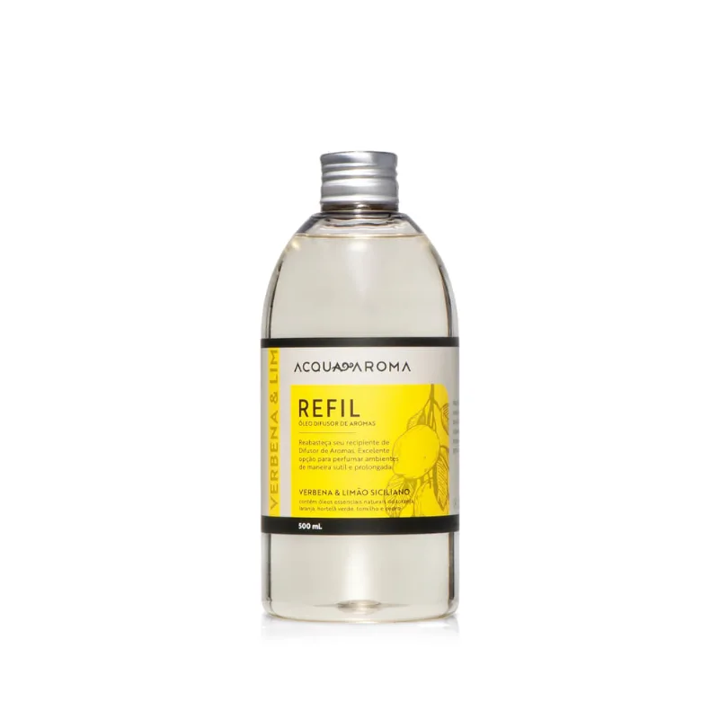 Difusor Varetas Dia a Dia Refil 500ml Verbena e Limão Siciliano Verbena e Limão Siciliano