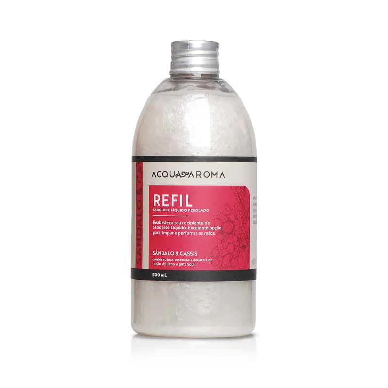 Sabonete Líquido Dia a Dia Refil 500ml Perolado Sândalo e Cassis Sândalo e Cassis