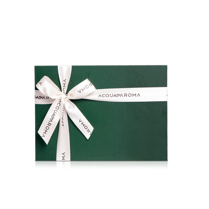 Caixa Presente Acqua Aroma Com Laço Verde Verde