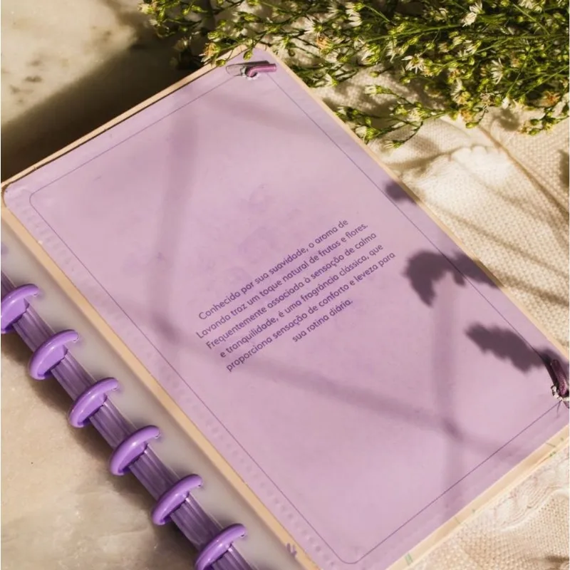 Caderno Perfumado Essência P Lavanda Lavanda