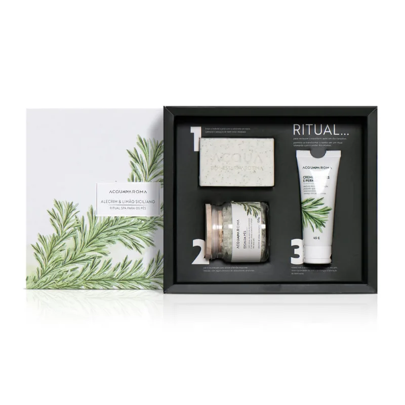Kit Ritual Spa para os Pés Alecrim & Limão Siciliano Alecrim & Limão Siciliano