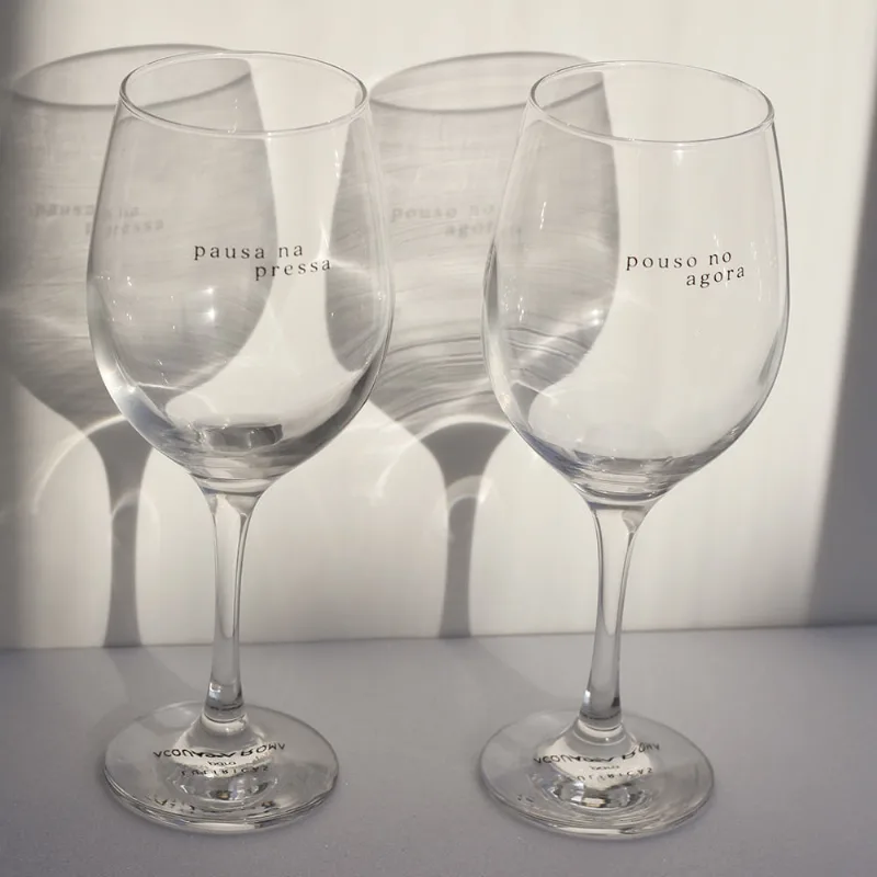 Dupla de Taças Eulíricas para Acqua Aroma 490mL Transparente Transparente