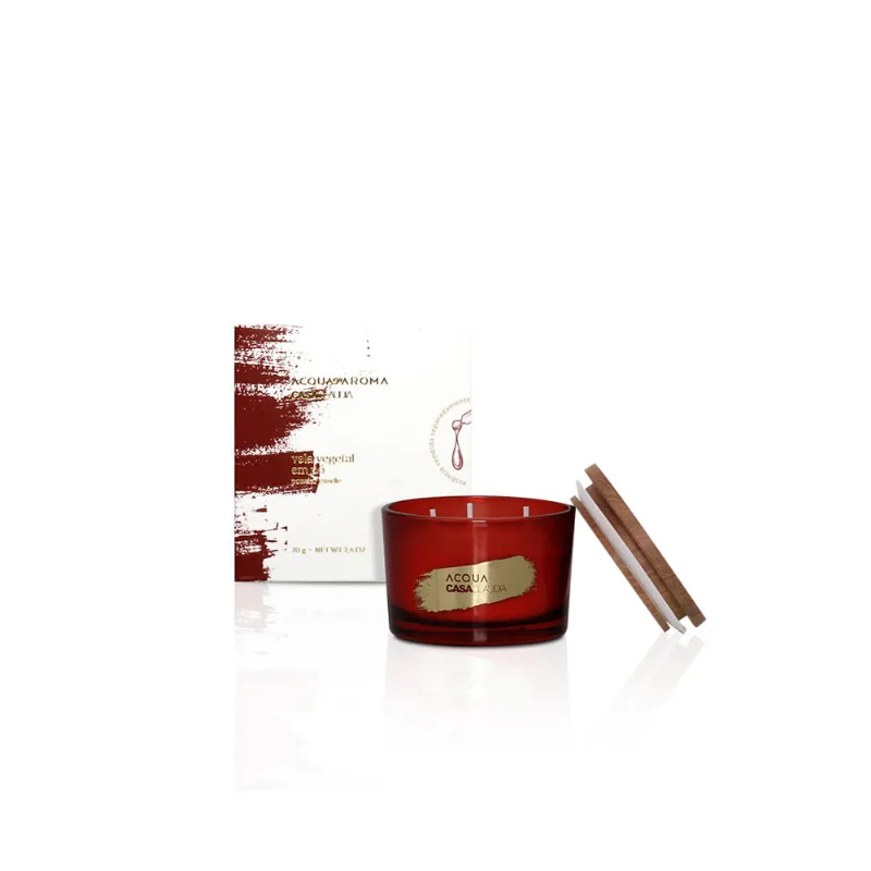 Vela Vegetal em Pó Acqua Casa Cláudia 70g Sem fragrância
