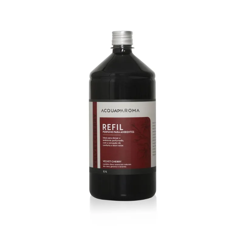 Perfume para Ambientes Acqua Casa Cláudia Refil 1,1L Velvet Cherry Velvet Cherry