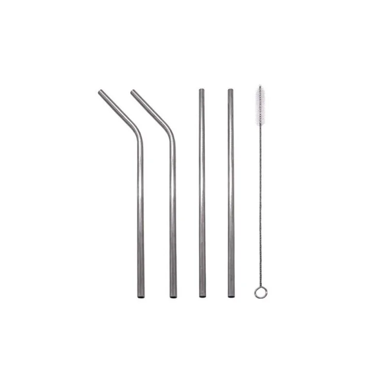Canudo Aço Inox Metal Reutilizável 1 Escova Topen Home