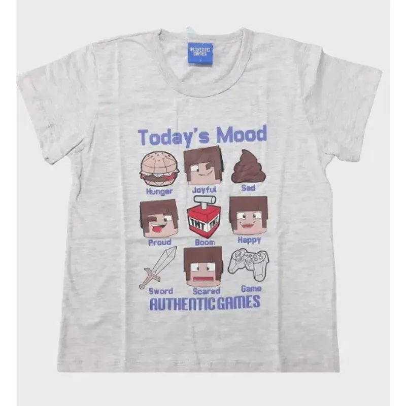 Camiseta infantil authentic games 12 à 14 anos mescla