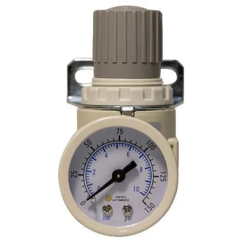 Regulador De Pressão Rosca 1/4 Manômetro 0-10 Bar 150 Psi