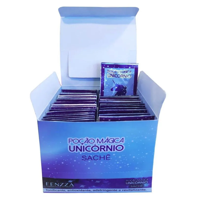 Poção Mágica Unicórnio Sache Fenzza Kit Com 25 Un