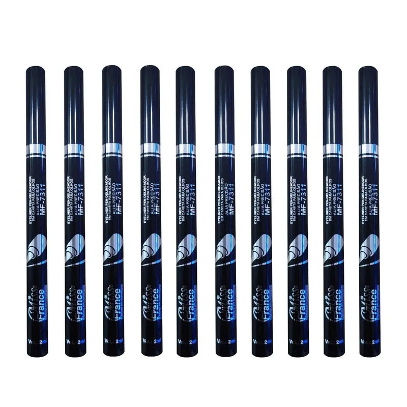 Kit 10 Delineador Em Caneta Eyeliner Pen-Mf-7311