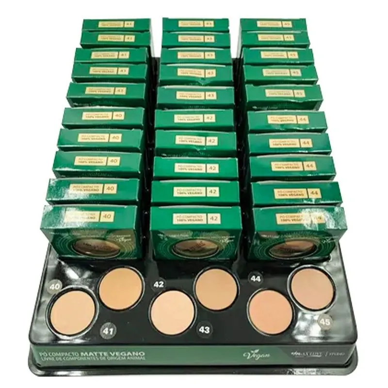 Kit De Pó Compacto Matte Max Love Box 15 Unidades Vegano