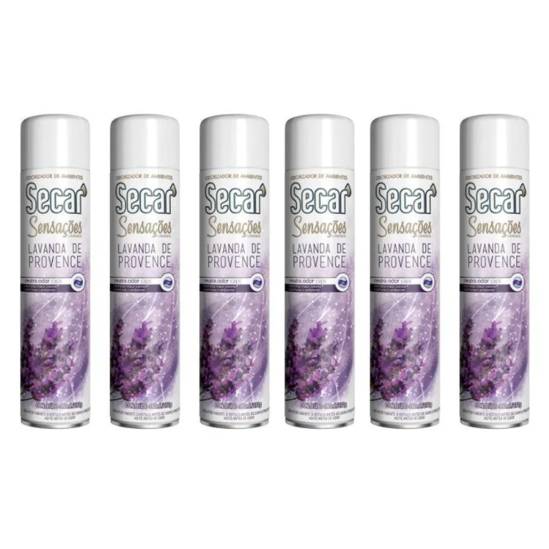 Odorizador De Ambiente Secar Lavanda De Provence 360ml 6 Un