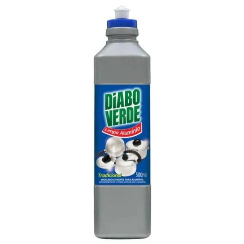 Limpa Alumínio Diabo Verde Tradicional 500ml - 01 Unidade