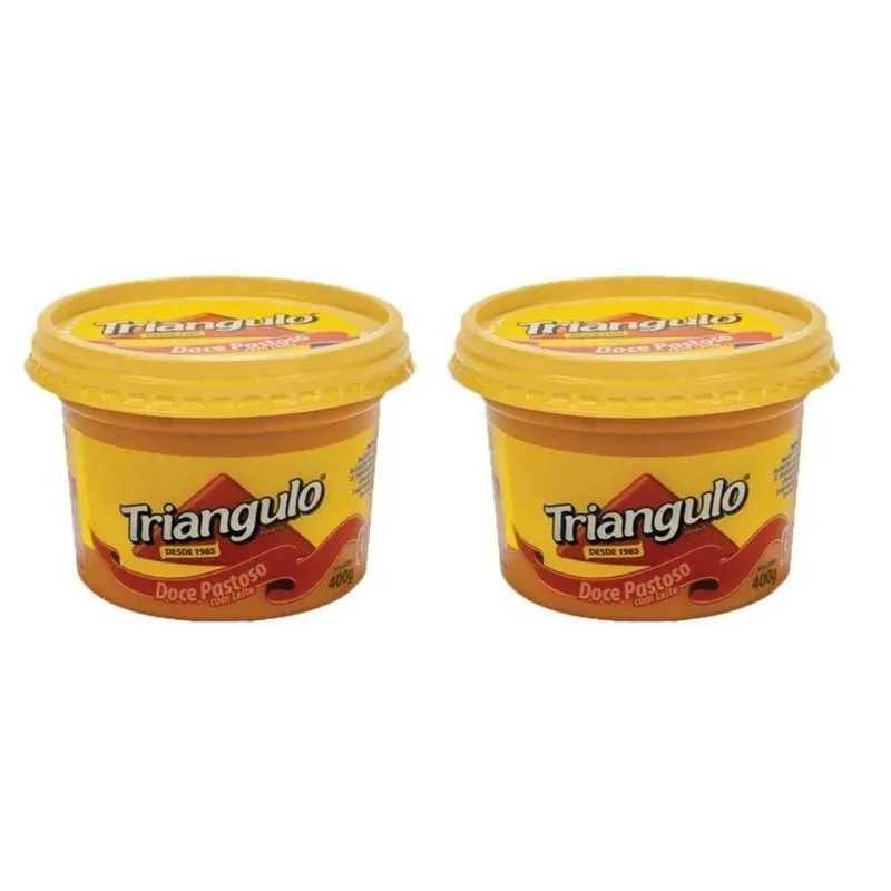Kit 02 Potes De Leite Pastoso Com Leite Triangulo 400g