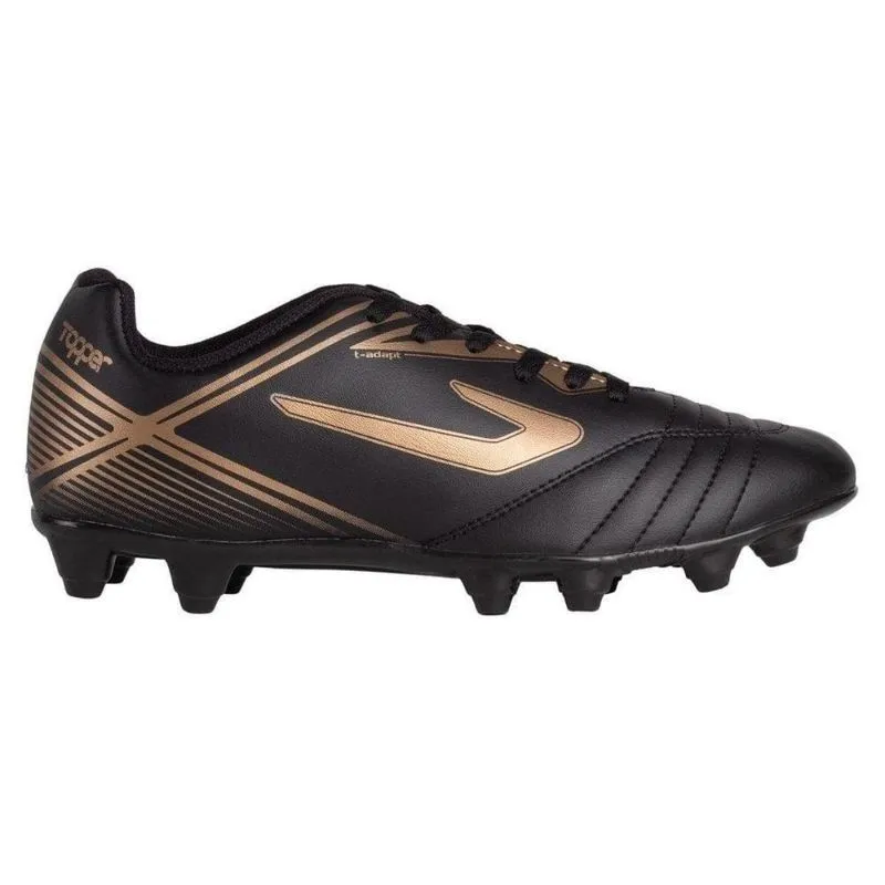 Chuteira Campo Topper Cup Iv Preto/dourado - 43