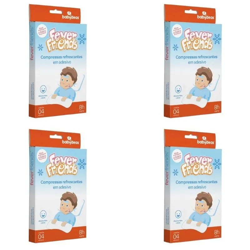 4 Fever Friends - Compressa Refrescante Em Adesivo -babydeas