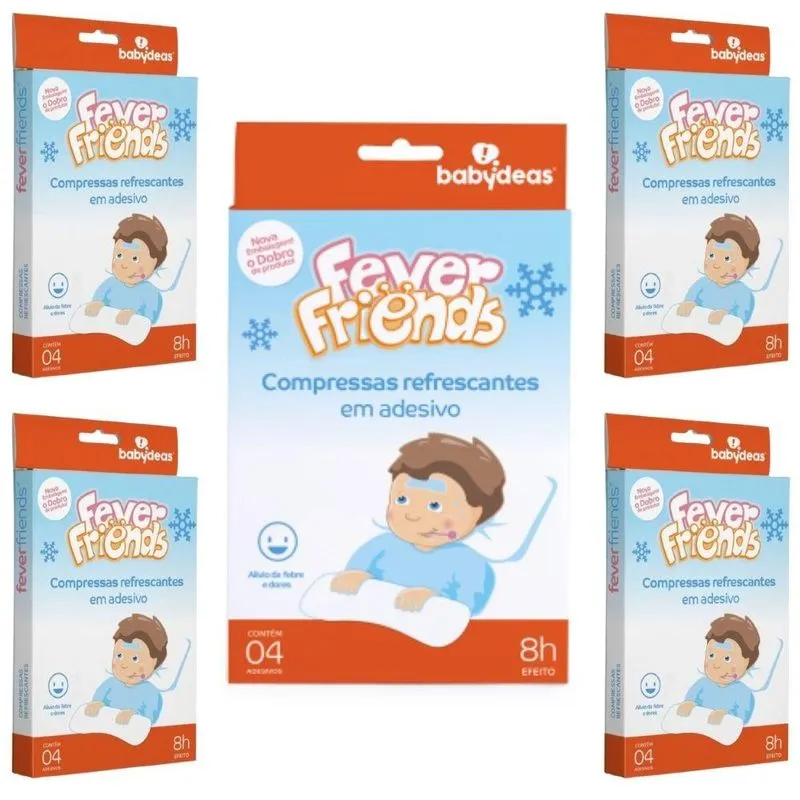 5 Fever Friends - Compressa Refrescante Em Adesivo -babydeas