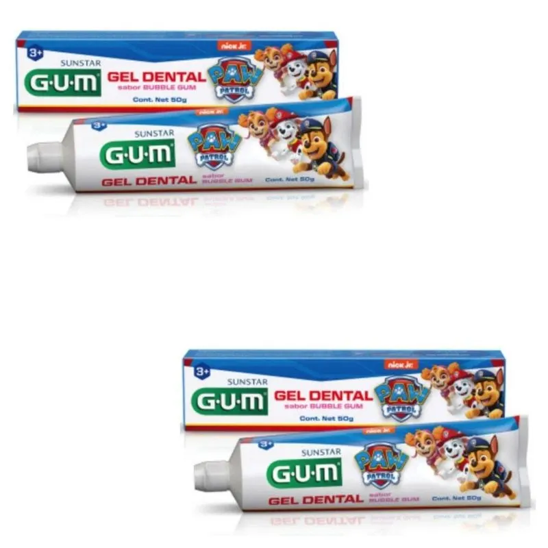 2 Gel Dental Infantil Patrulha Canina - Paw Patrol 50g - Gum