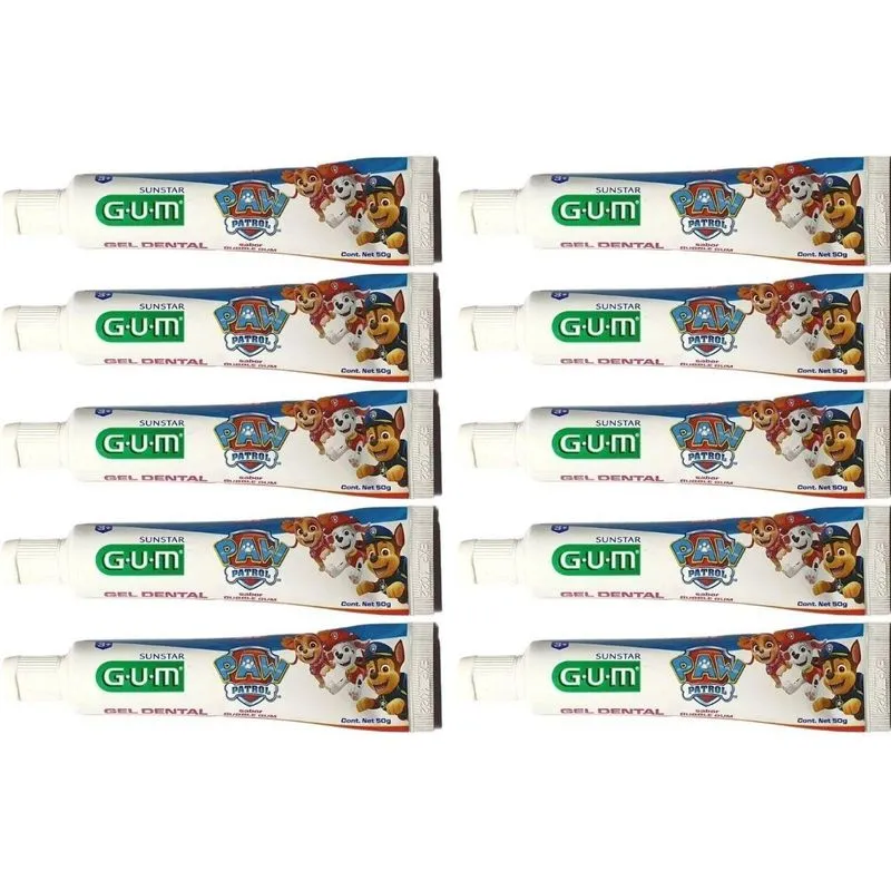 10 Gel Dental Infantil Patrulha Canina - Paw Patrol 50g -gum