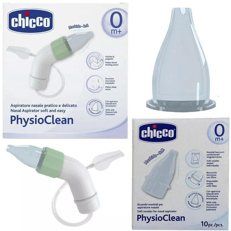 Super Aspirador Nasal Physioclean + Recarga - 0m+ - Chicco