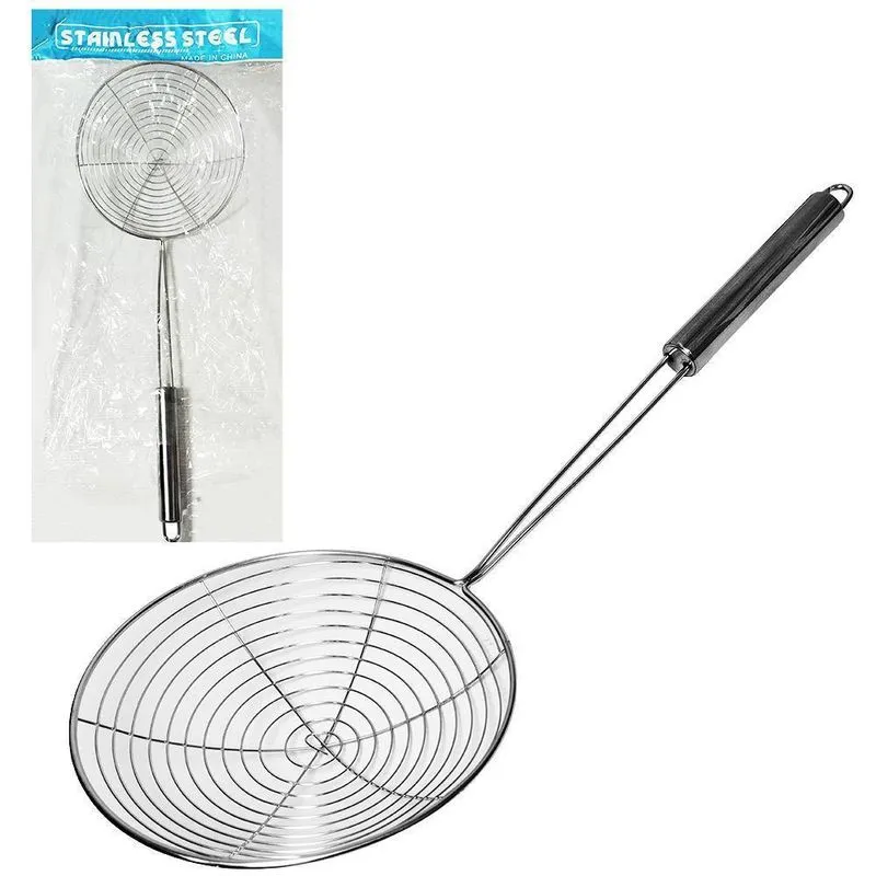 Escumadeira De Frituras De Inox 41X15Cm