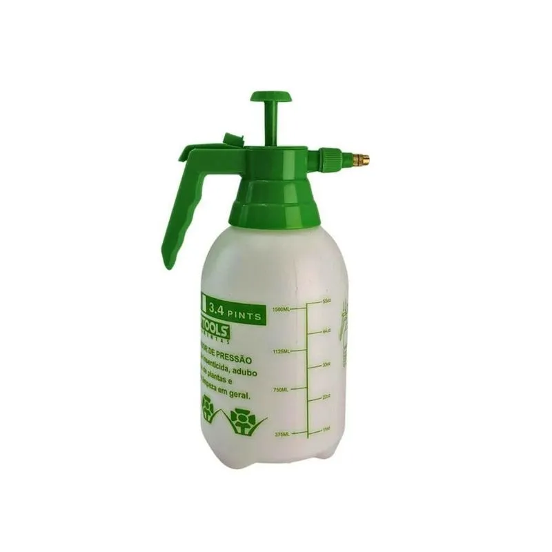 Pulverizador Manual De Pressão 1,5 Litros Borrifador Verde