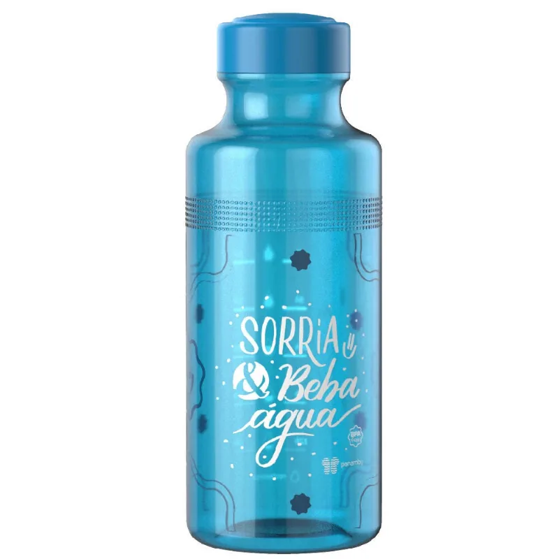 Garrafa H2O Pet Azul 500ml - 938 - panamby