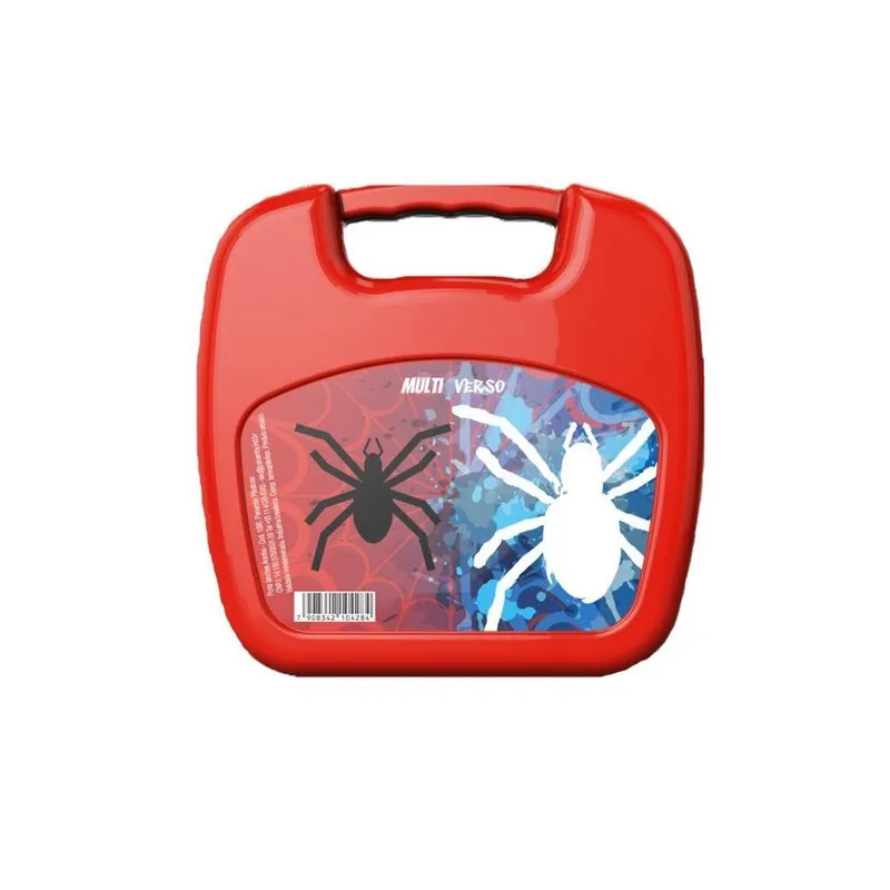 Lancheira Plástico Homem Aranha Infantil Multiverso Panamby