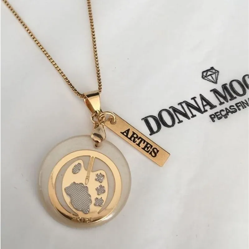 Colar Profissão Madrepérola 'ARTES' Dourado