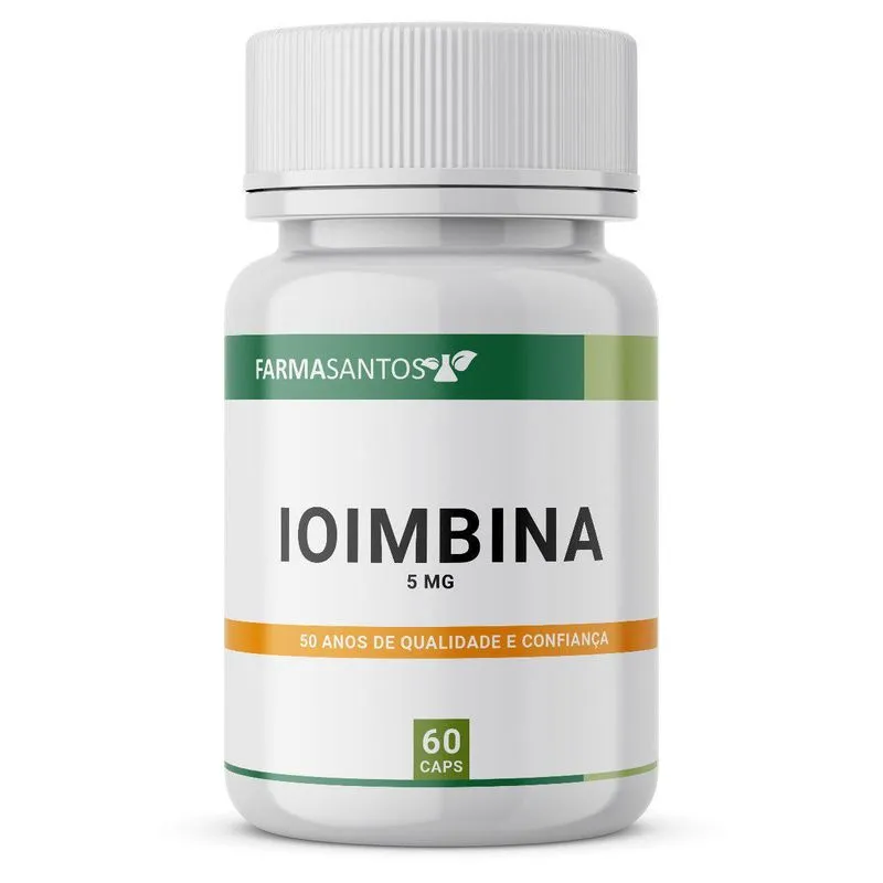 Ioimbina 5mg Yohimbine - 60 Cápsulas