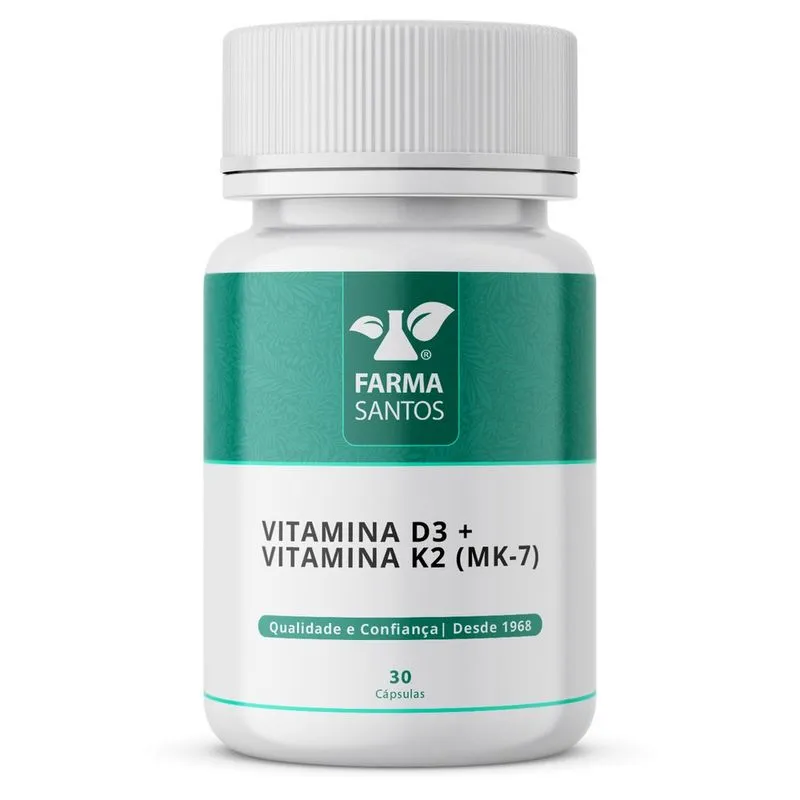 Vitamina D3 + Vitamina K2 Mk-7 30 Cápsulas