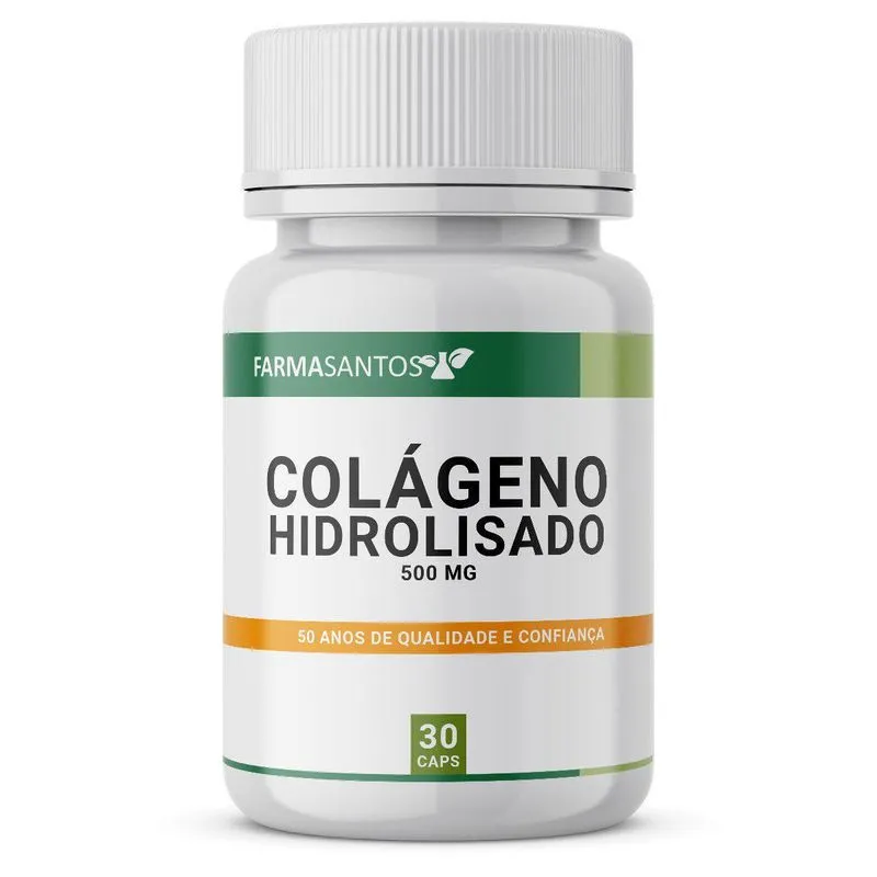 Colágeno Hidrolisado 500mg 30 Cápsulas