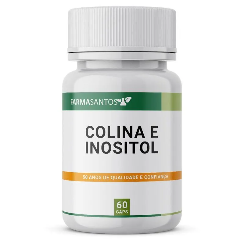 Colina E Inositol Suplemento Para Memória 60 Cápsulas