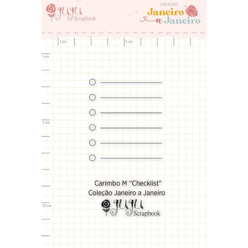 Carimbo M Checklist Coleção Janeiro A Janeiro Juju Scrapbook