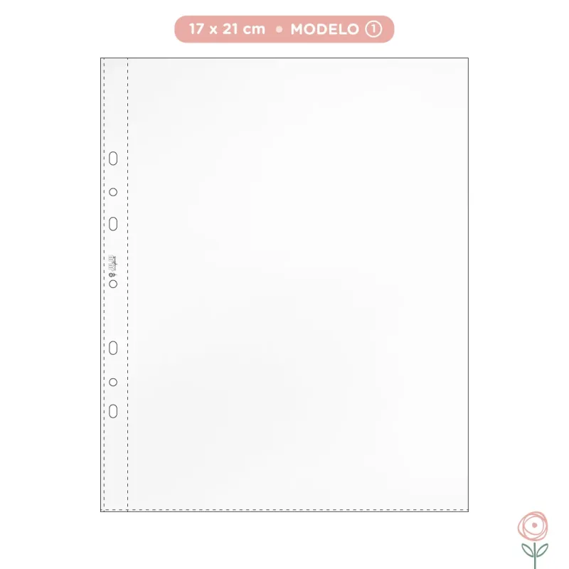 Kit de 10 Plásticos para Álbum 17 x 21cm - Modelo 1 | JuJu Scrapbook