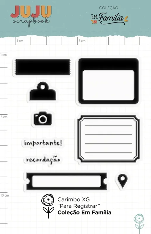 Carimbo XG Para Registrar - Coleção Em Família | JuJu Scrapbook